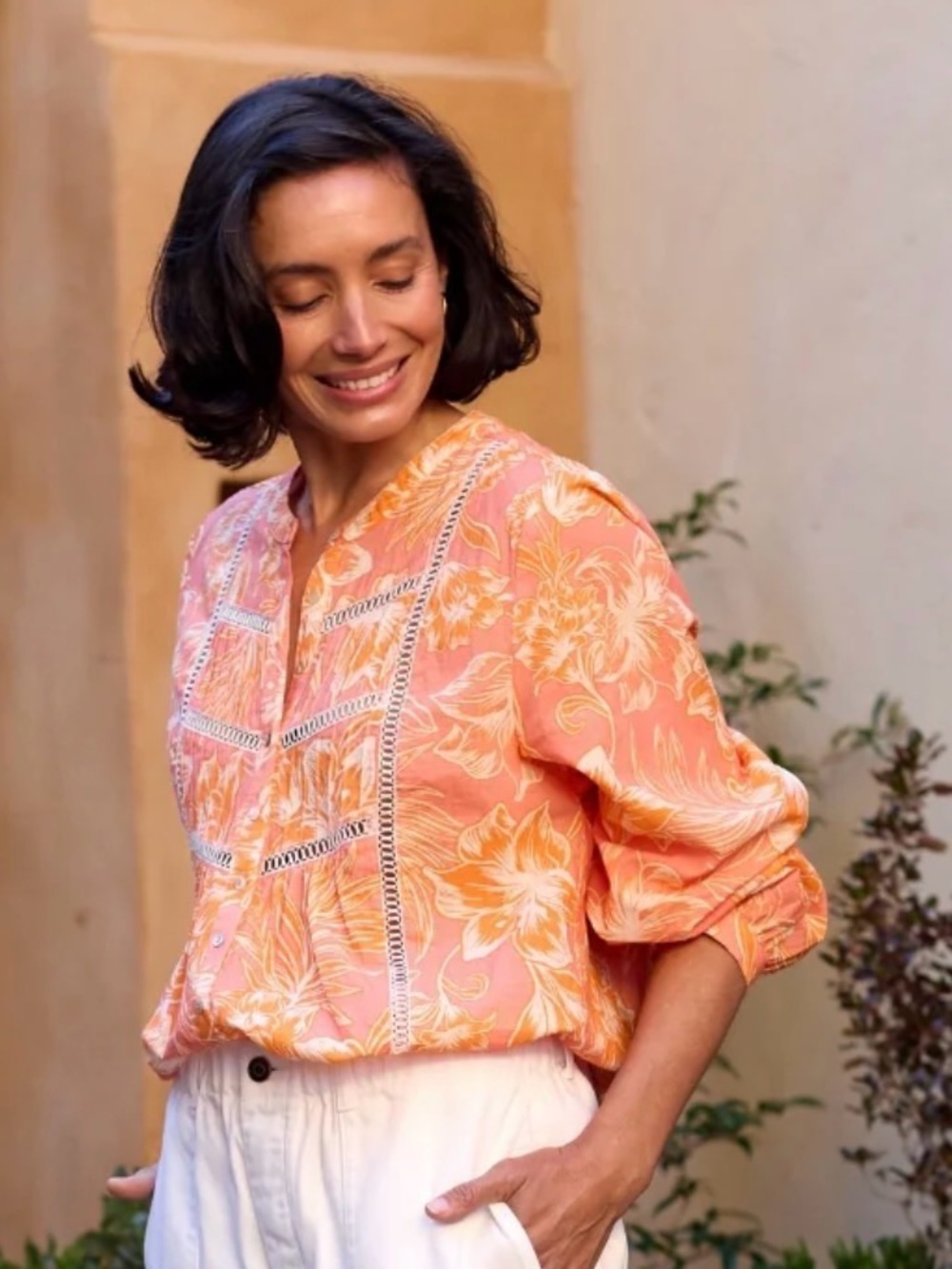 NWT MAYE Paloma Aurelia Floral Blouse | Boho Cottagecore Balloon Sleeve | Medium
